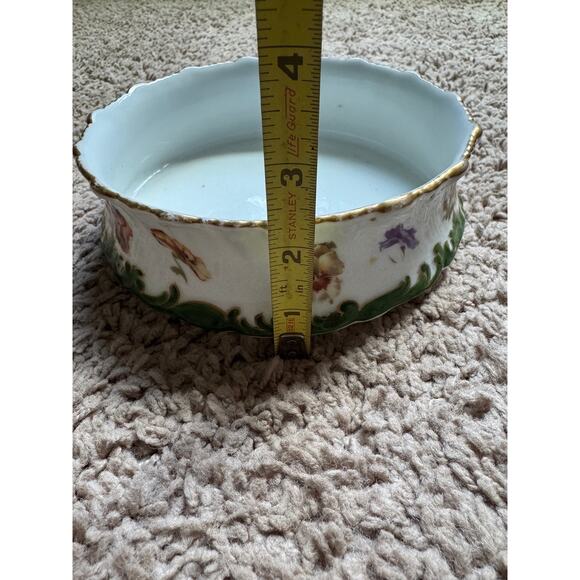 Tressemann & Vogt [T&V] Limoges Bowl Made in France Hand-Painted Floral Peony - Picture 7 of 7